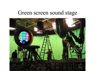 Green screen sound stage