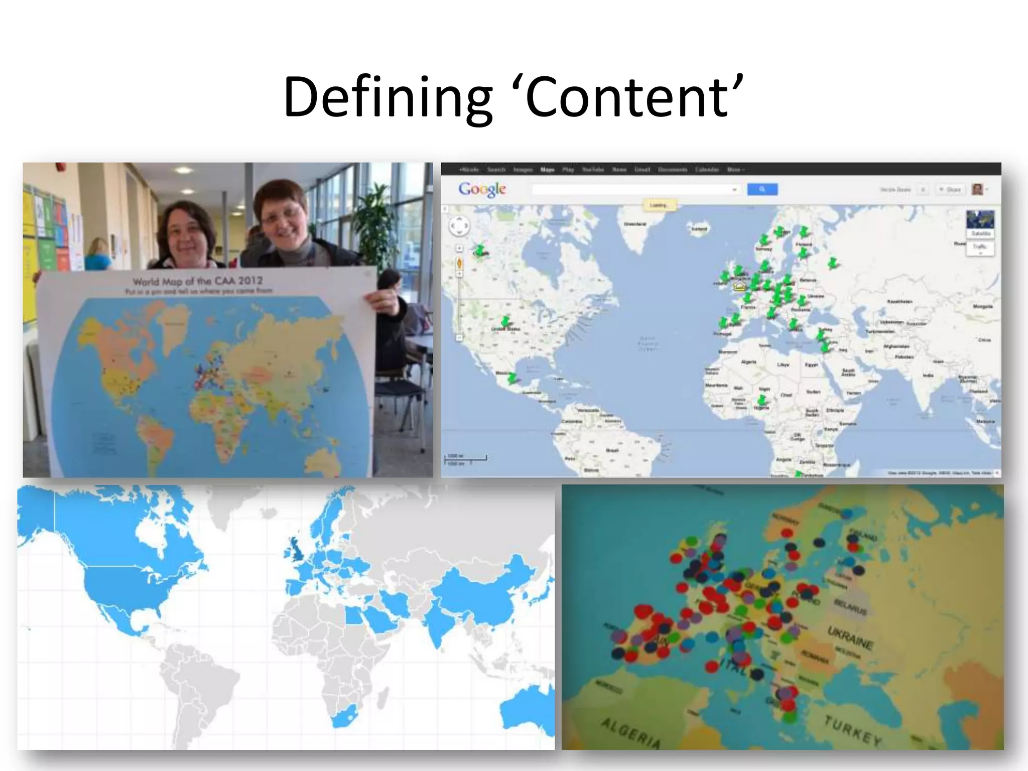 Defining ‘Content’
 