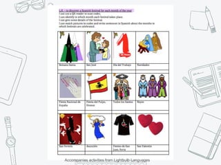 Accompanies activities from Lightbulb Languages
 