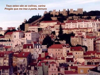 Teus seios são as colinas, varina Pregão que me traz à porta, ternura 