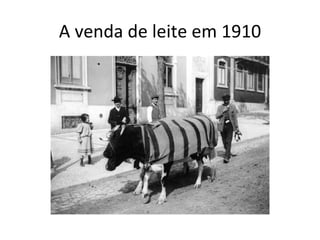 A venda de leite em 1910 