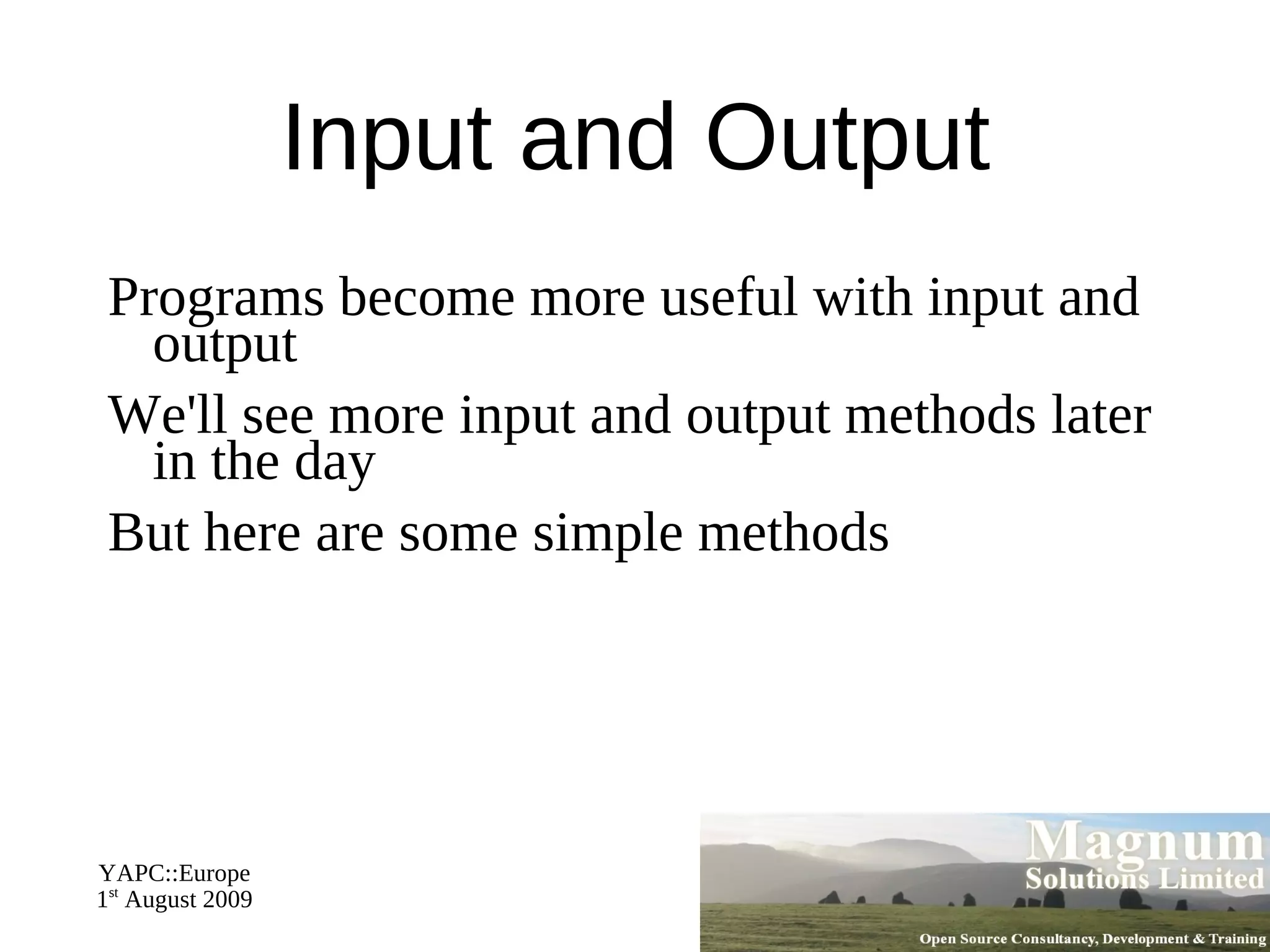 Running a Perl Program Running a Perl program from the command line 