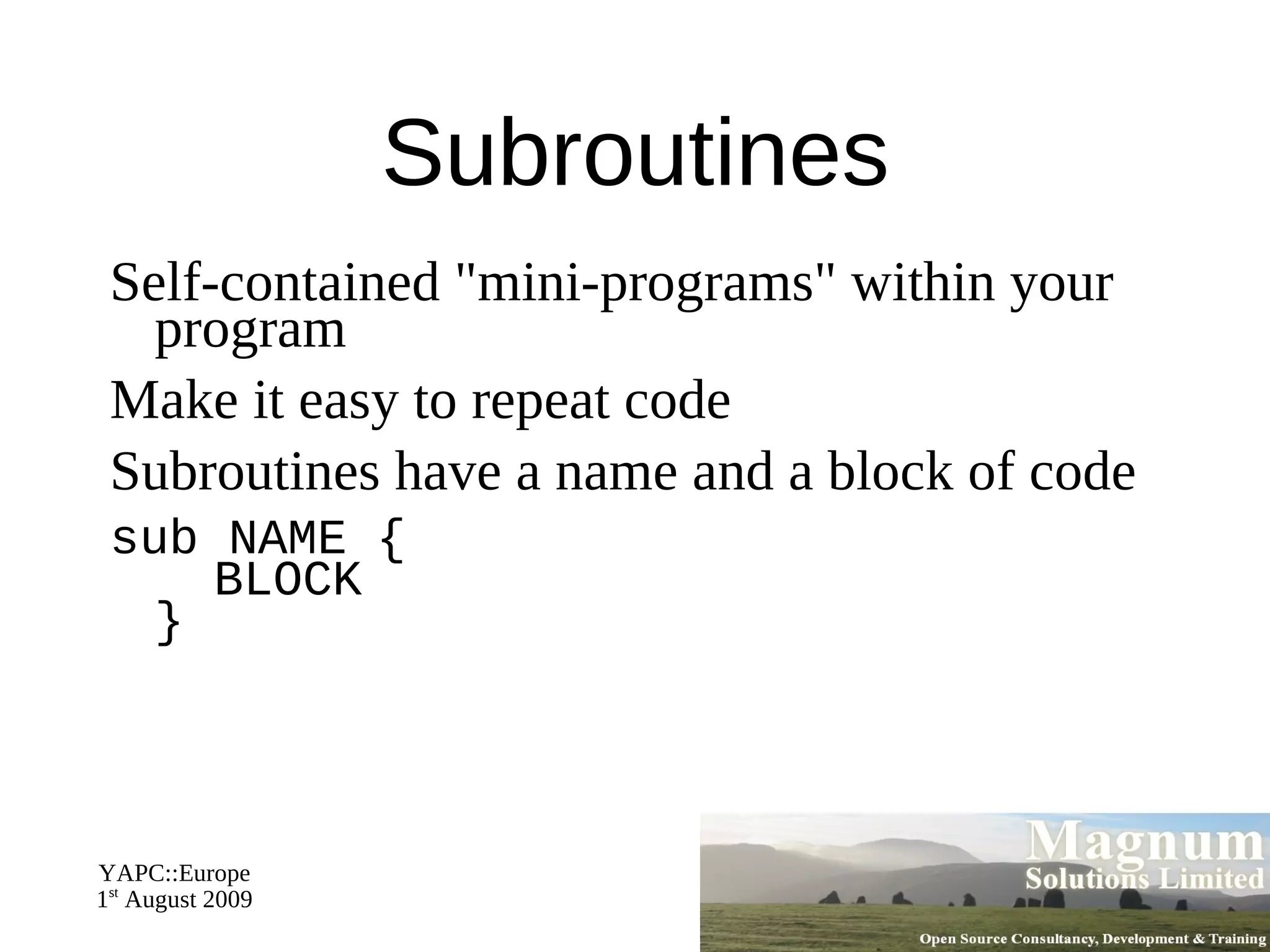 my $name = "Arthur"; 