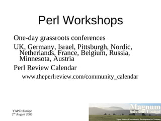 Introduction to Perl - Day 2