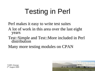 Introduction to Perl - Day 2