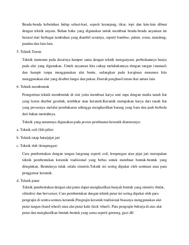 Cara Pembentukan Dengan Tangan Langsung Seperti Coil Lempengan Nasi