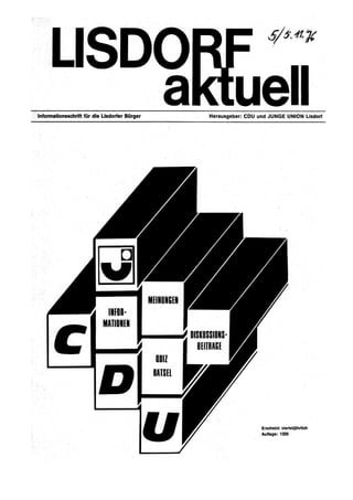 Lisdorf aktuell nr. 5   herbst 1976