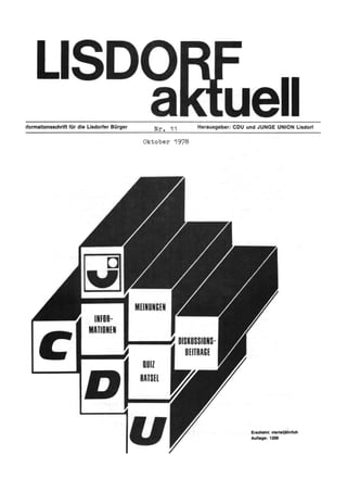 Lisdorf aktuell nr. 11   herbst 1978