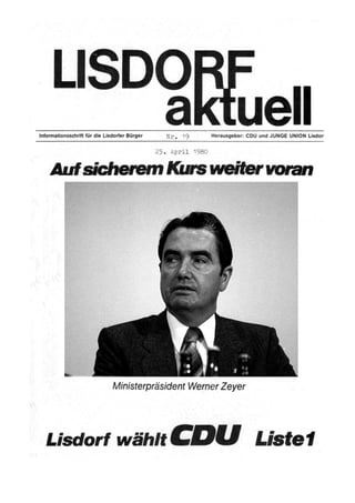 Lisdorf aktuell nr. 19   ostern 1980