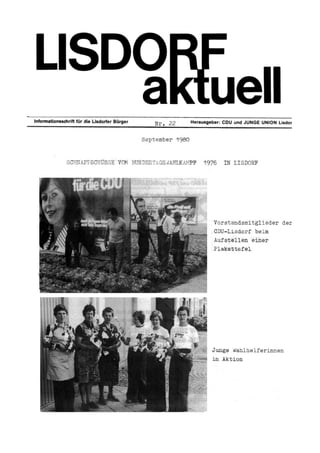 Lisdorf aktuell nr. 22   herbst 1980