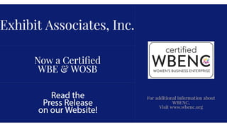 Quick Overview of Exhibit Associates Work