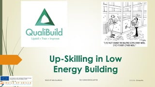 Up-Skilling in Low
Energy Building
1/11/13 – 33 MonthsBUILD UP Skills QualiBuild IEE/12/BWI/339/SI2.659728
 