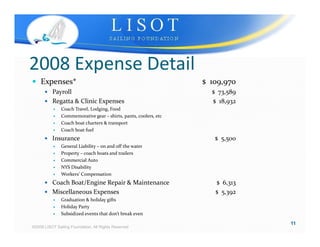 Lisot 2009 Parents Meeting March 1, 2009