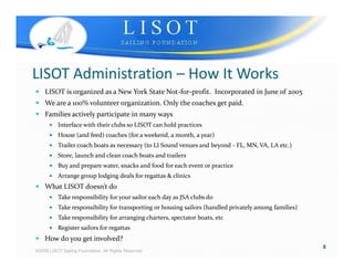 Lisot 2009 Parents Meeting March 1, 2009