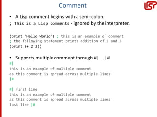 Lisp Example Many Parentheses Lisp | PPTX