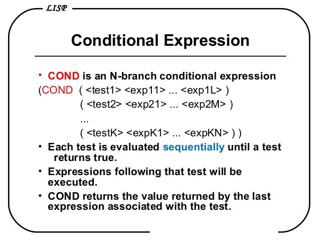 Lisp Programming Languge