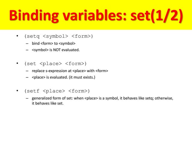 INTRODUCTION TO LISP | PPT