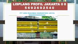 LISPLANG PROFIL JAKARTA 0 8
5 6 9 2 6 9 2 5 4 0
 
