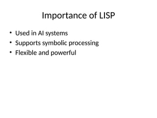 Comprehensive Overview of LISP Programming Language: Features, History ...