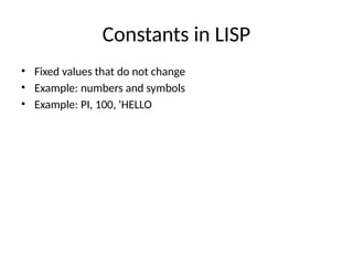 Comprehensive Guide to LISP Programming Language for AI and Computer ...