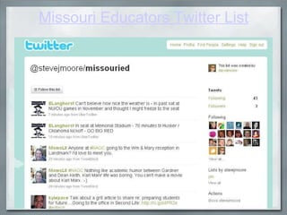 Missouri Educators Twitter List 