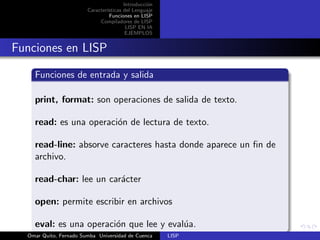 Lisp tutorial en latex | PDF