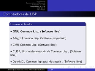 Lisp tutorial en latex | PDF