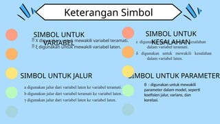 Simbol Variabel Control Materi Pelajaran Statistik Mengenai Lisrel | PPTX