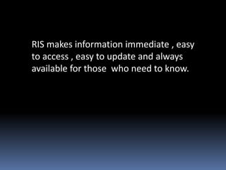 LABORATORY INFORMATION SYSTEM RADIOLOGY INFORMATION SYSTEM | PPTX