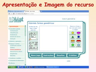 Apresentação e Imagem do recurso
 