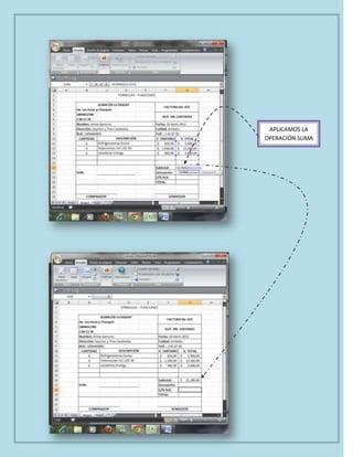 APLICAMOS LA
OPERACIÓN SUMA