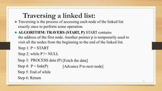 data structures lists operation of lists | PPTX