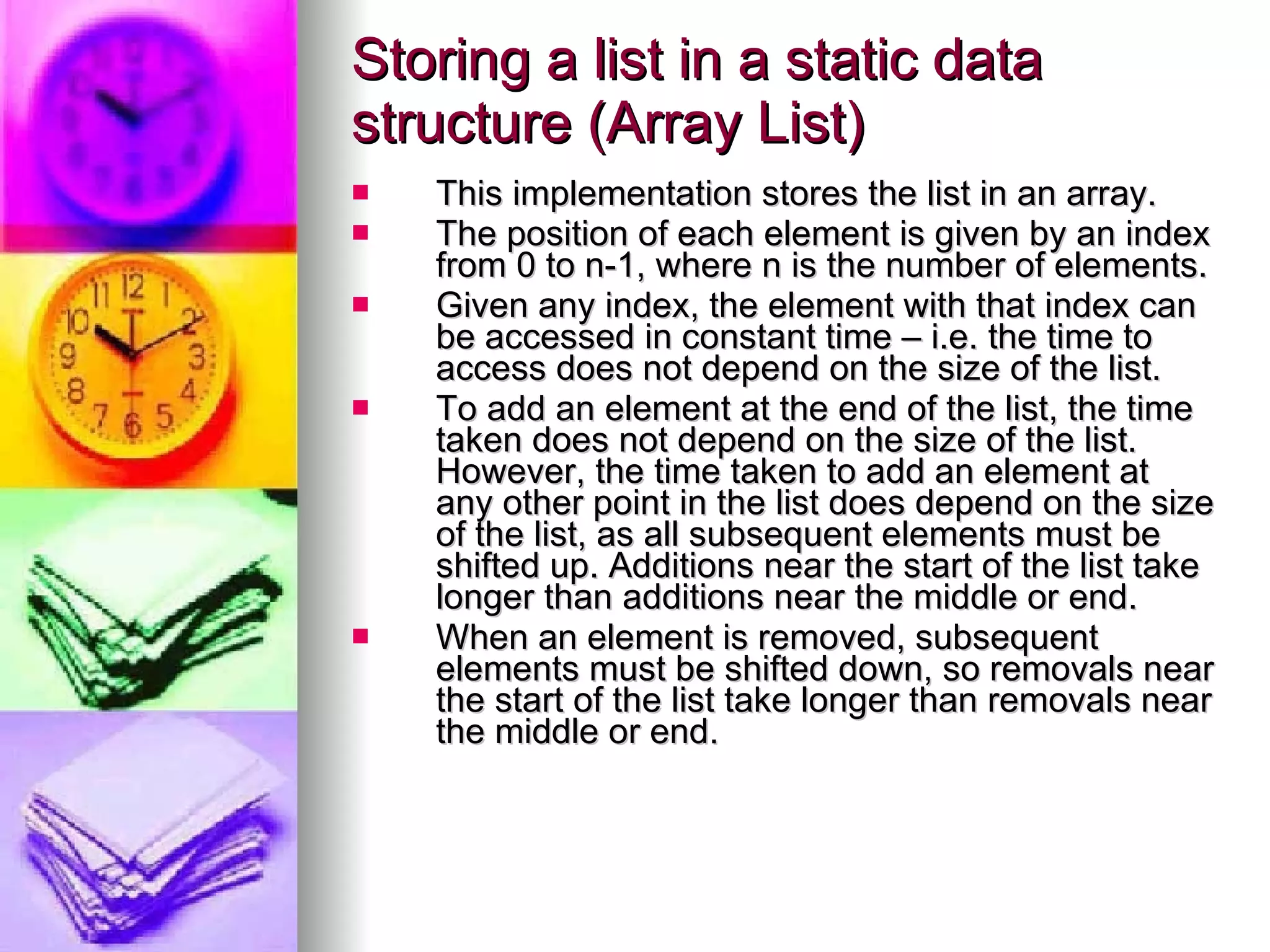 List Data Structure | PPT | Programming Languages | Computing