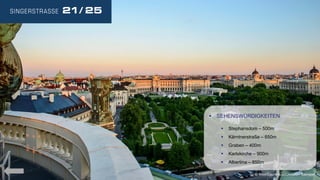  SEHENSWÜRDIGKEITEN


Stephansdom – 500m



Kärntnerstraße – 650m



Graben – 400m



Karlskirche – 900m



Albertina – 850m

 