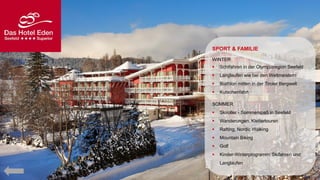 SPORT & FAMILIE
WINTER


Schifahren in der Olympiaregion Seefeld



Langlaufen wie bei den Weltmeistern



Biathlon mitten in der Tiroler Bergwelt



Kutschenfahrt

SOMMER


Skiroller - Sommerspaß in Seefeld



Wanderungen, Klettertouren



Rafting, Nordic Walking



Mountain Biking



Golf



Kinder-Winterprogramm: Skifahren und
Langlaufen

 