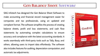 SAG Infotech Offers a Complete List of All Products for CAs and CSs ...