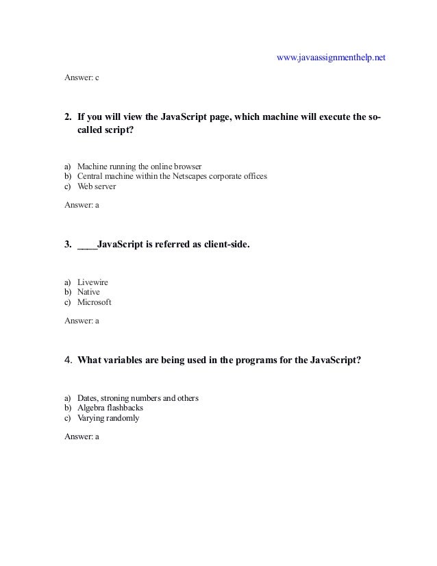 java multiple choice questions and answers multiple choice questions and answers