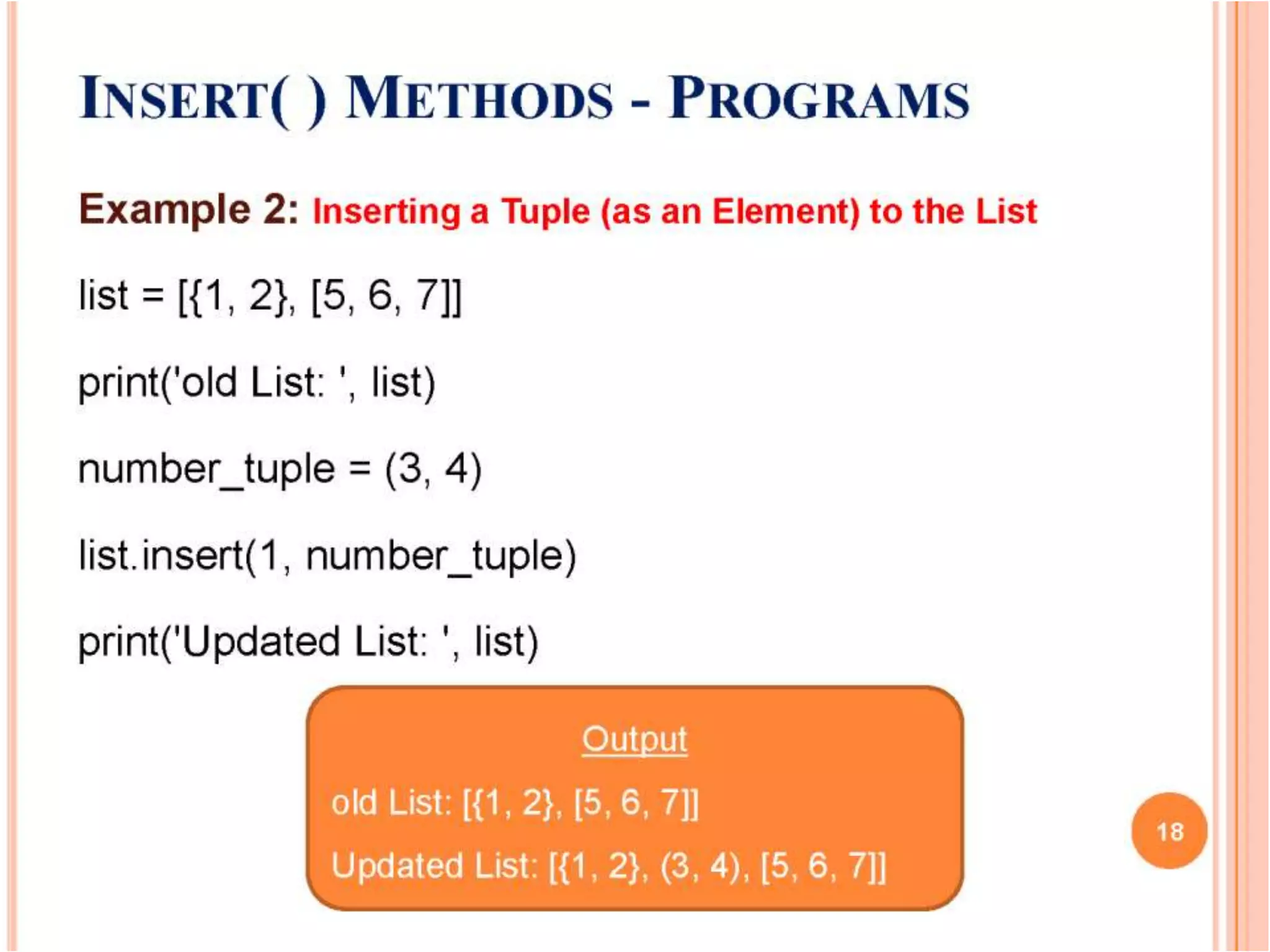 List in Python | PPT