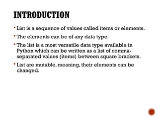list in python and traversal of list.pptx