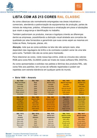 Lista de-cores-ral | PDF
