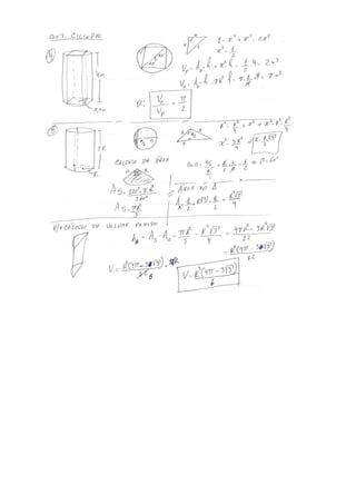 Lista   sólidos de revolução - gabarito