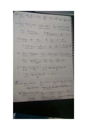 Lista 2  limites. brenner alexandre