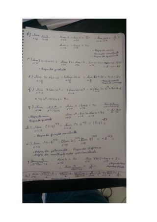 Lista 2  limites. brenner alexandre