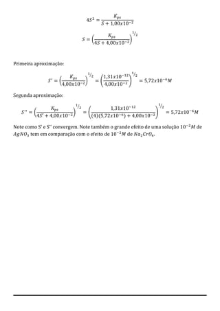 Lista 3   solubilidade e kps