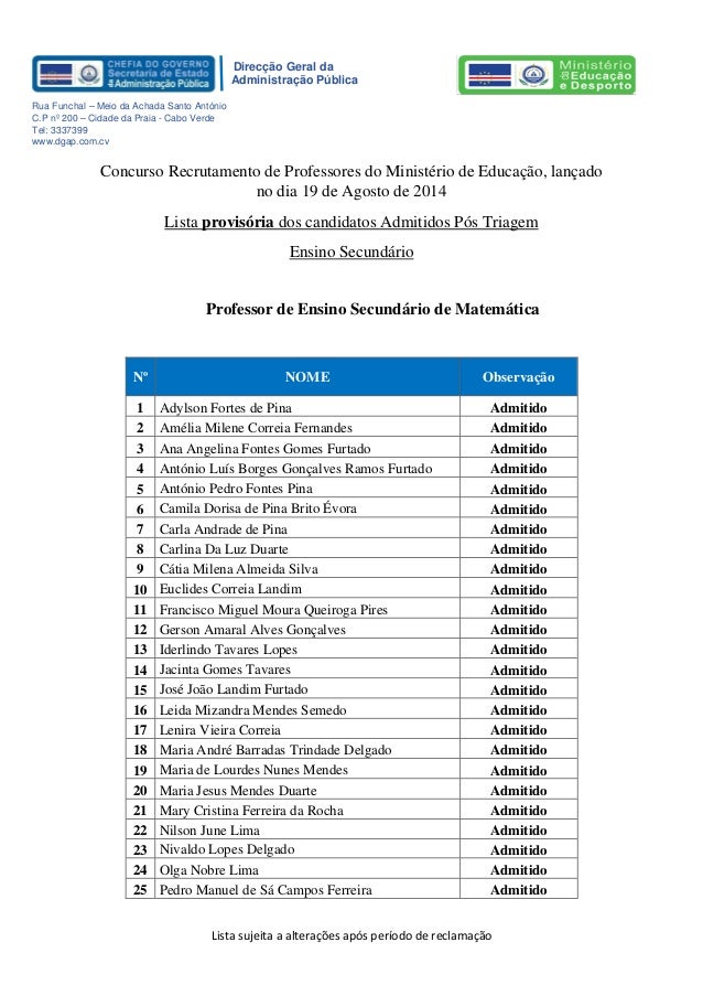 Lista candidatos admitidos ES
