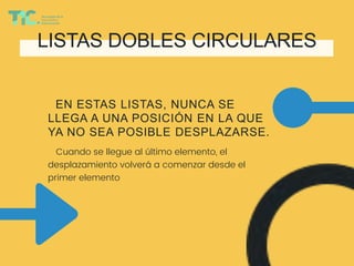 Listas Circulares Doblemente Enlazadas | PPTX