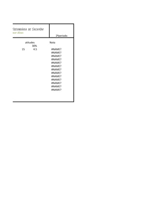 Lista de alunos do 10ºig avaliação modulo 1
