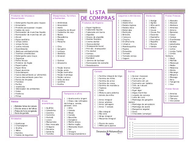 lista de supermercado