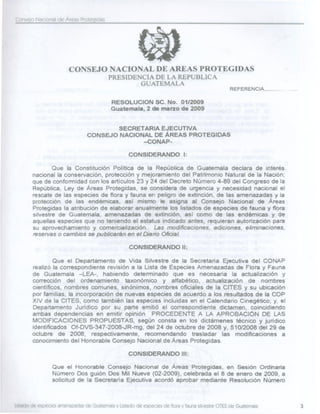 Consejo Nacional de Áreas Protegidas
 