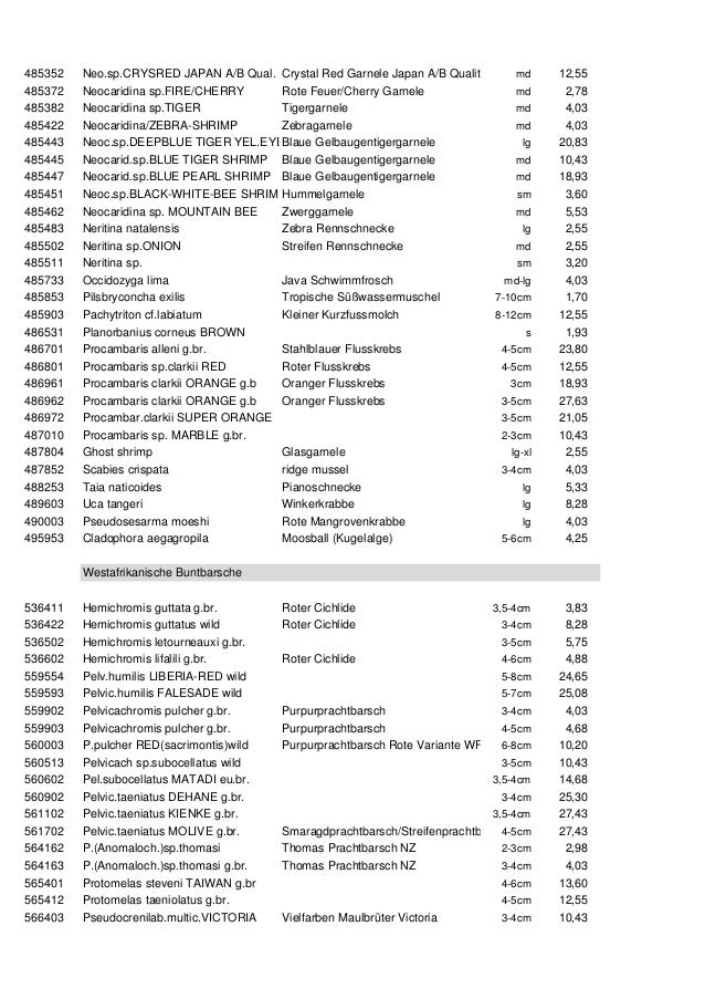 Listado Alemania 1
